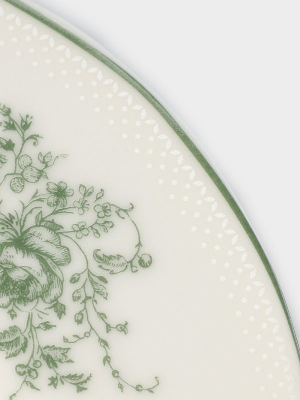 Тарелка WY Emerald Essence, d=26.5 см, фарфор, белая Тарелка WY Emerald Essence, d=26.5 см, фарфор, белая