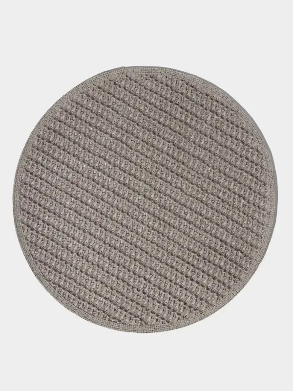 Салфетка сервировочная на стол Доляна &laquo;Кастилия&raquo;, d=38 см, серая