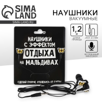 Наушники вакуумные на открытке «Сделай громче», мод.OBT 1.5 120 см