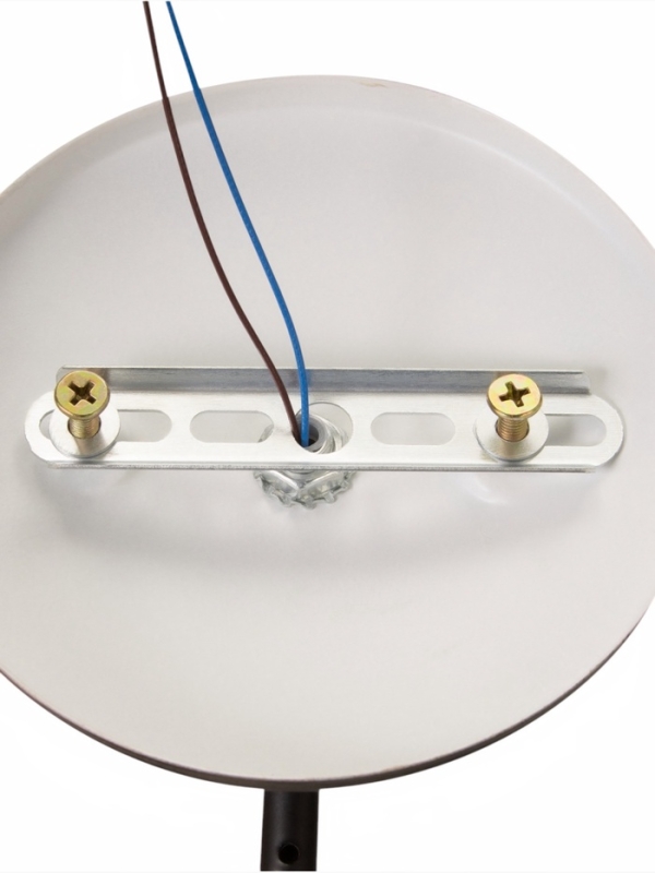 Спот "Джина" 1хЕ27 40Вт черно-бежевый 22х15х16 см