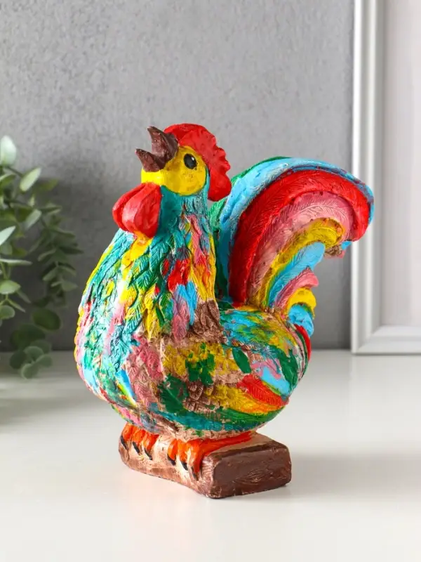 Копилка для денег «Петух», гипс, 21.5×19×11 см Копилка для денег «Петух», гипс, 21.5×19×11 см