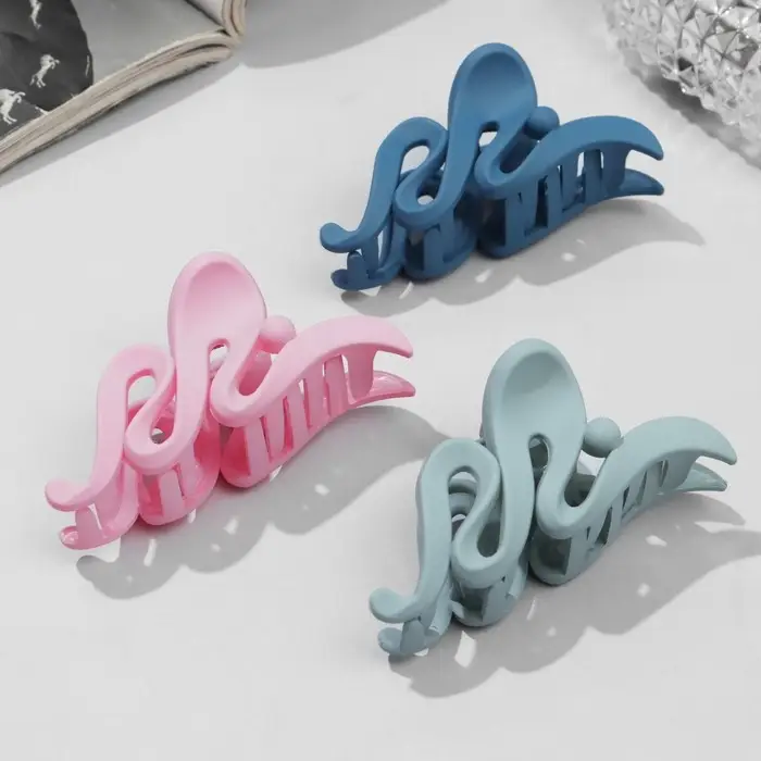 Крабик для волос «Матовый», волна наклон, 7.5 см, МИКС Крабик для волос «Матовый», волна наклон, 7.5 см, МИКС