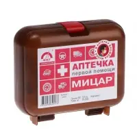 Автомобильная аптечка первой помощи №1 &laquo;Мицар&raquo;, дорожная, футляр 5М