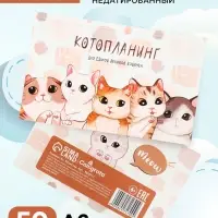 Планинг недатированный Calligrata &laquo;Котопланинг&raquo;, A6, 50 листов, на склейке, мягкая обложка
