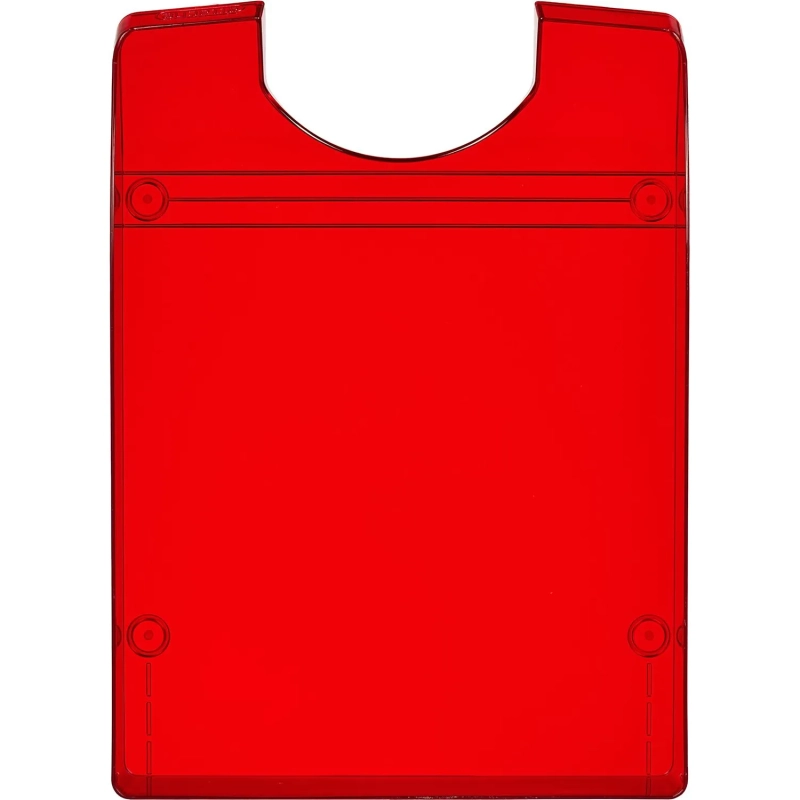 Лоток горизонтальный Attache Line прозрачный бордовый 340х255х63мм