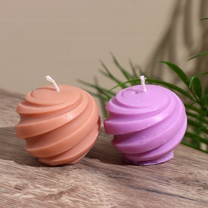 Свеча  Свеча "Шар" 5х5х5 см, соевый воск МИКС