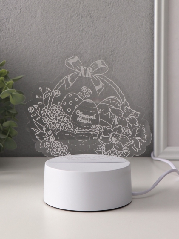 Светильник Светильник "Пасхальная корзинка" LED RGB от сети RISALUX 9,5х17х16,3 см