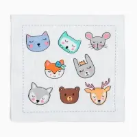 Платки носовые детские &laquo;Крошка Я. Зверята&raquo;, 21&times;21 см, набор 12 шт., хлопок 100%, МИКС