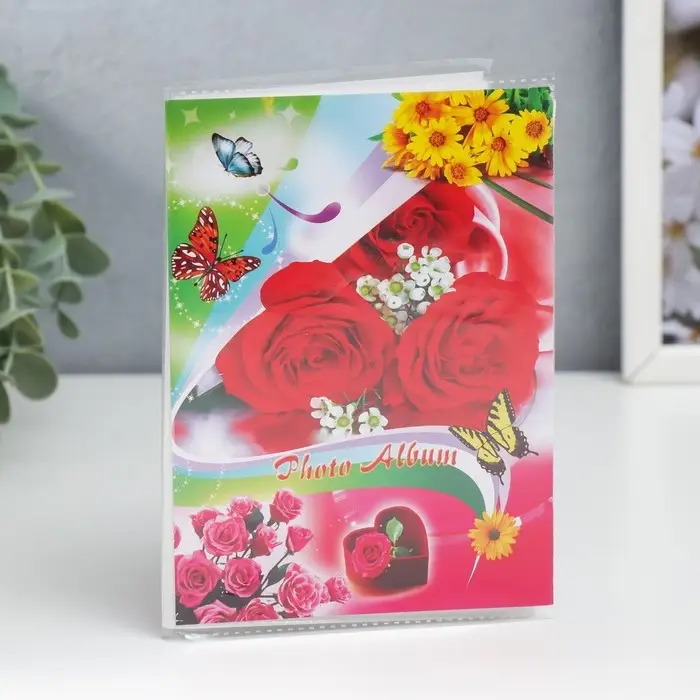 Фотоальбом на 36 фото 10×15 см «Цветочный мотив», 15.5×12.5×1 см, МИКС Фотоальбом на 36 фото 10×15 см «Цветочный мотив», 15.5×12.5×1 см, МИКС