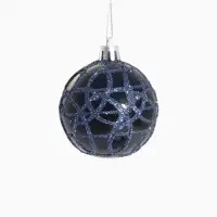 Ёлочные игрушки &laquo;Авива&raquo;, шары новогодние, d=6 см, набор 9 шт., синий