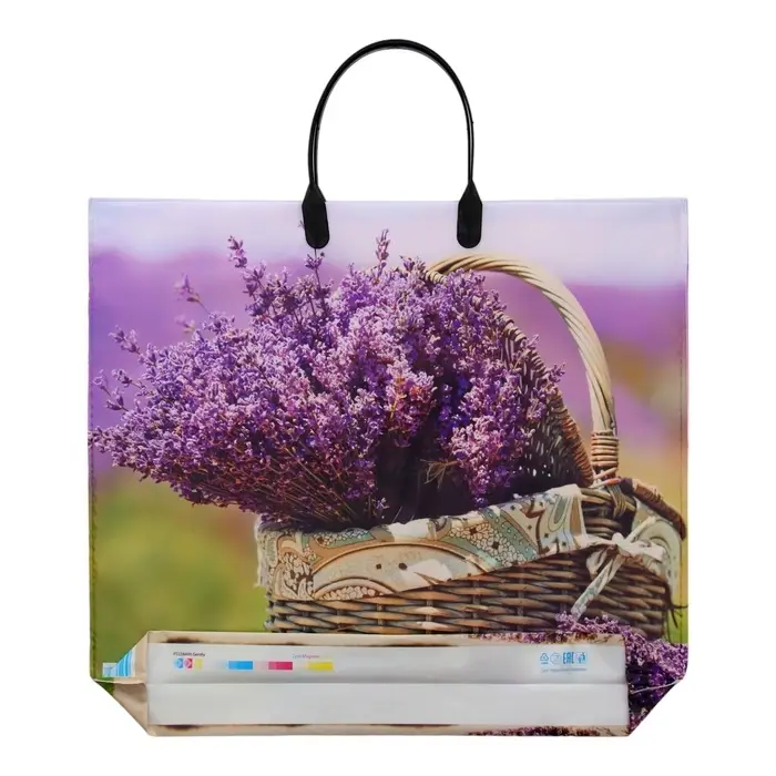 Пакет Пакет "Корзинка нежности", полиэтиленовый с пластиковой ручкой, 38х34 см, 90 мкм