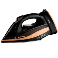 Утюг паровой BRAYER 4010BR, 2400 Вт, керамическая подошва, 320 мл, беспроводной, коричневый