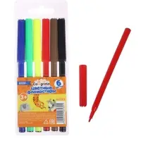 Фломастеры 6 цветов, вентилируемый колпачок