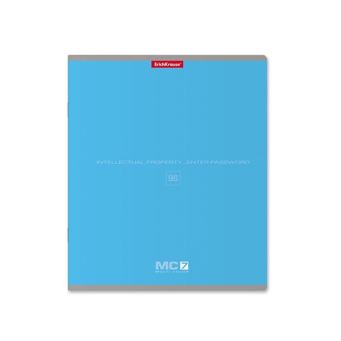 Тетрадь 96 листов в клетку, ErichKrause MC-7, обложка мелованный картон, блок офсет 100% белизна, МИКС