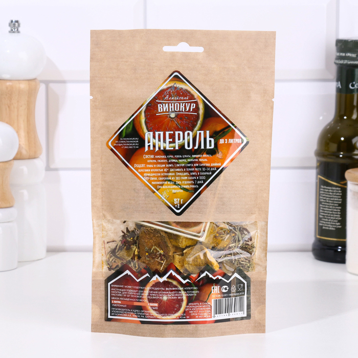 Набор из трав и специй для приготовления настойки Набор из трав и специй для приготовления настойки "Апероль" 57 гр
