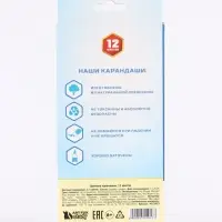 Цветные карандаши, 12 цветов, трехгранные, &laquo;Щенячий патруль&raquo;