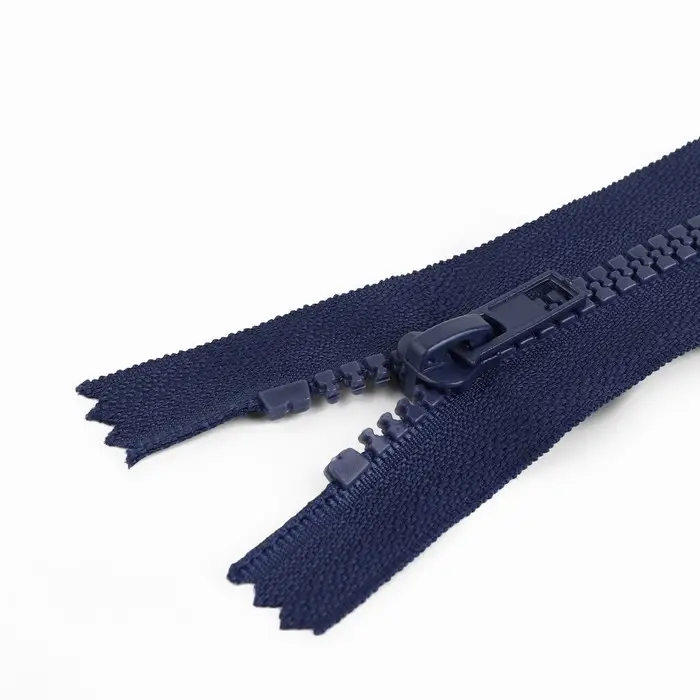 Молния «Трактор», №5, неразъёмная, замок автомат, 18 см, тёмно-синяя