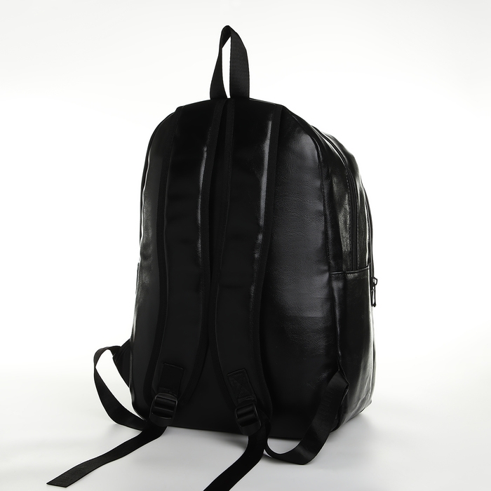Рюкзак школьный на молнии, цвет чёрный Рюкзак школьный на молнии, цвет чёрный
