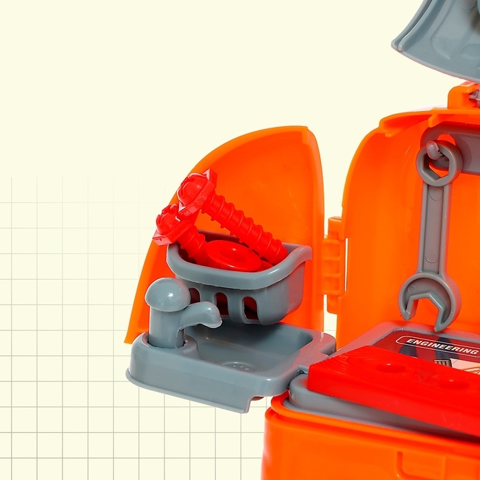 Набор детских инструментов в чемодане «Верстачок» цвет МИКС Набор детских инструментов в чемодане «Верстачок» цвет МИКС