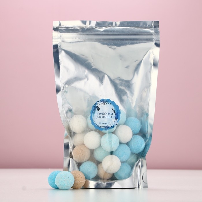 Подарочный набор косметики, бомбочки для ванны, 25 х 10 г, аромат снежной орхидеи, Новый Год Подарочный набор косметики, бомбочки для ванны, 25 х 10 г, аромат снежной орхидеи, Новый Год