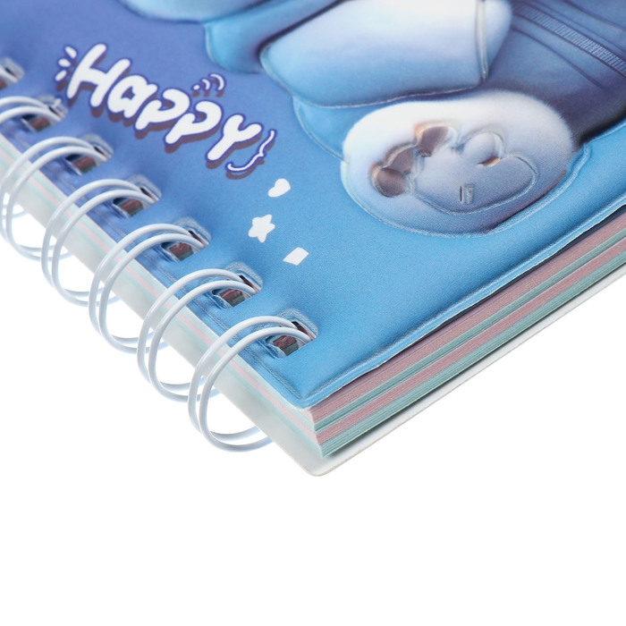 Записная книжка подарочная на гребне 80л,линия, цветной блок,обложка ПВХ 3D Мишка(17,6х13,5см) 105 Записная книжка подарочная на гребне 80л,линия, цветной блок,обложка ПВХ 3D Мишка(17,6х13,5см) 105