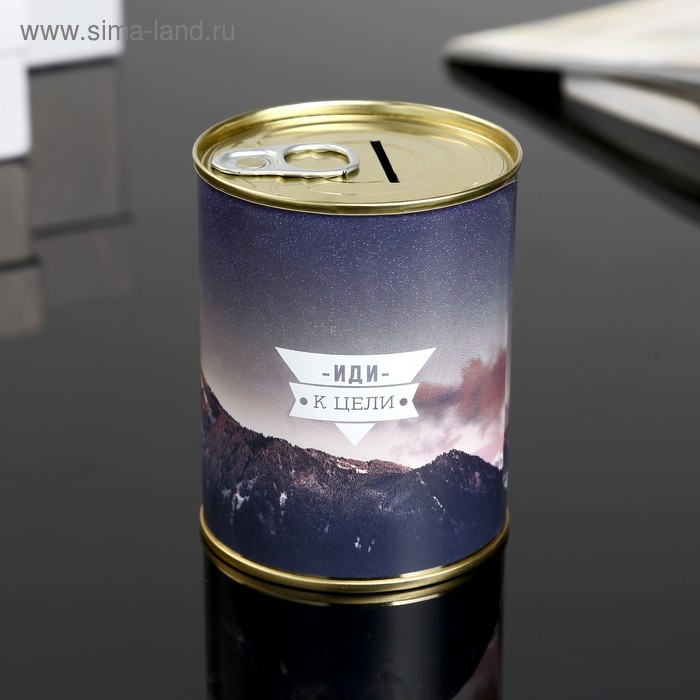 Копилка-банка металл Копилка-банка металл "Чем труднее восхождение" 7,3х9,5 см