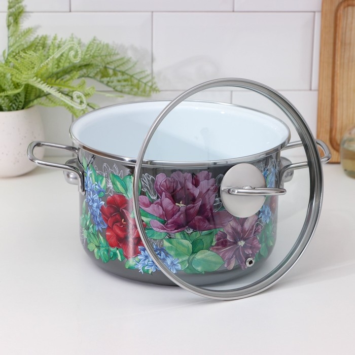 Кастрюля эмалированная цилиндрическая Catalina, 4 л, индукция Кастрюля эмалированная цилиндрическая Catalina, 4 л, индукция