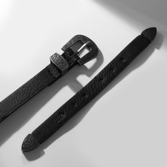 Чокер «Искушение» ремешок, цвет чёрный в чернёном серебре, 40 см Чокер «Искушение» ремешок, цвет чёрный в чернёном серебре, 40 см