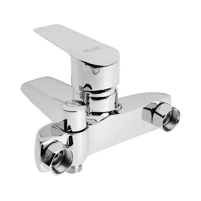 Смеситель для ванны ZEIN Z3854, однорычажный, душевой набор, лейка 5 режимов, хром Смеситель для ванны ZEIN Z3854, однорычажный, душевой набор, лейка 5 режимов, хром