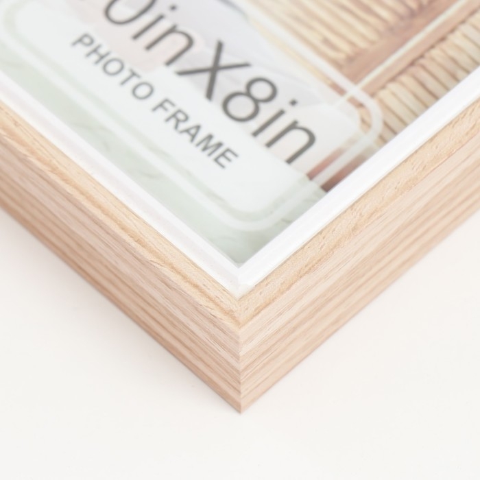 Фоторамка дерево, стекло 13х18 см Фоторамка дерево, стекло 13х18 см "Эко лайт" бежево-белая 3х22х27 см