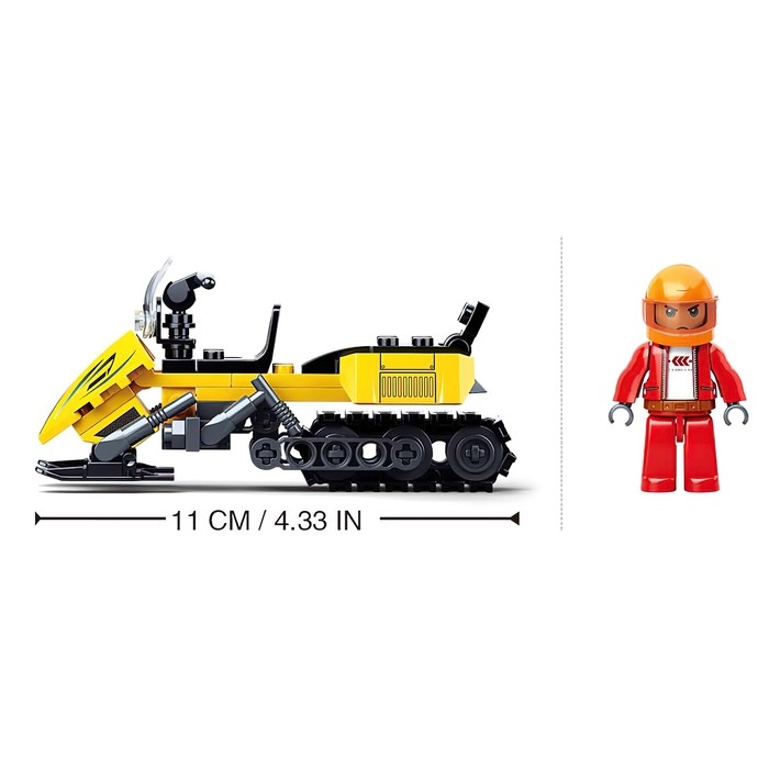 Конструктор Город «Снегоход», 115 деталей Конструктор Город «Снегоход», 115 деталей