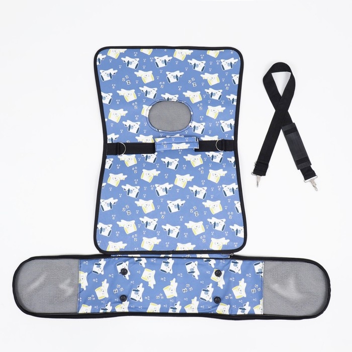 Сумка - переноска животных Сумка - переноска животных "Щенки", голубая, размер S, 37,5 х 17 х 22 см 9897528