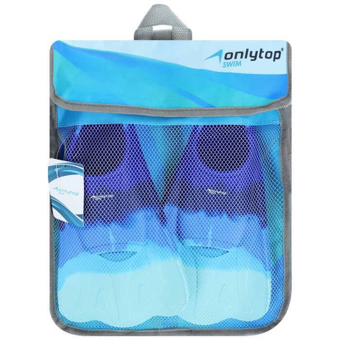 Ласты для плавания ONLYTOP, р. 36-38, цвет синий/голубой Ласты для плавания ONLYTOP, р. 36-38, цвет синий/голубой
