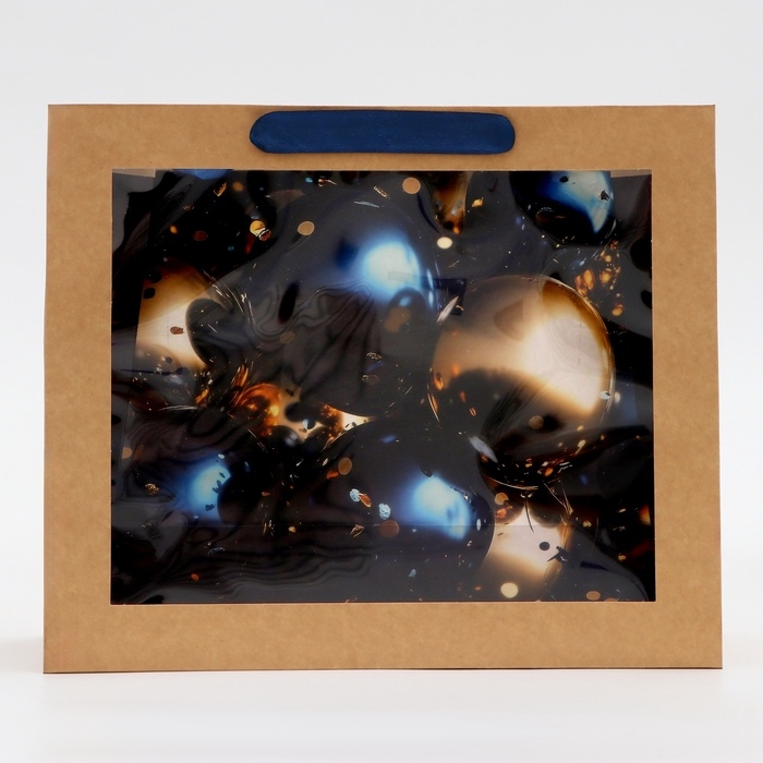 Пакет с PVC окном,  Пакет с PVC окном, "Шарики", 31 х 11 х 26 см