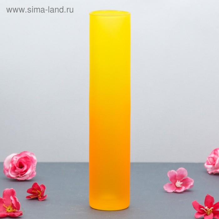 Ваза  Ваза "Радуга" матовая цилиндр d-4,5см h-23см МИКС