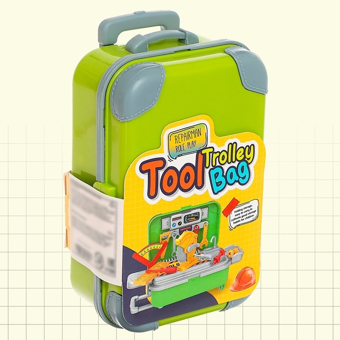 Набор детских инструментов «Чемодан на колесах», цвет МИКС Набор детских инструментов «Чемодан на колесах», цвет МИКС