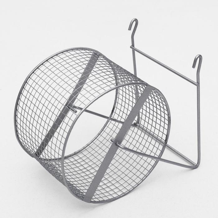 Колесо для грызунов металлическое, сетчатое, 14 см, хром Колесо для грызунов металлическое, сетчатое, 14 см, хром