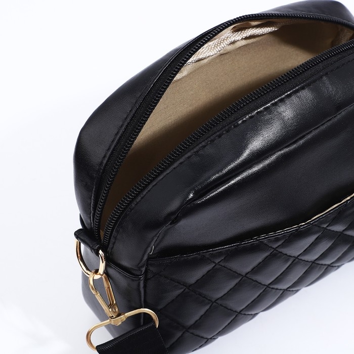 Сумка кросс-боди на молнии, цвет чёрный Сумка кросс-боди на молнии, цвет чёрный