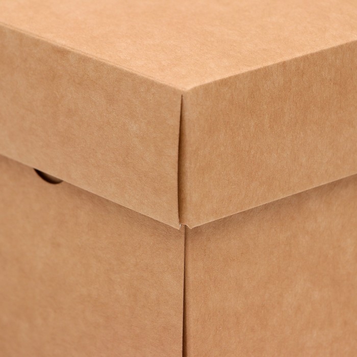 Коробка складная, крышка-дно, крафт, 25 х 25 х 12 см Коробка складная, крышка-дно, крафт, 25 х 25 х 12 см