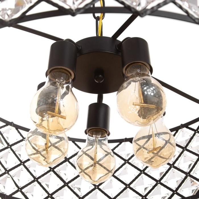 Люстра 91298/5 E14 40Вт черный 50х50х76 см Люстра 91298/5 E14 40Вт черный 50х50х76 см