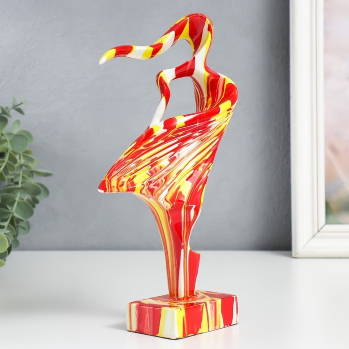 Сувенир полистоун  Сувенир полистоун "Абстракция. Силуэт девушки" разводы краски 6х16х27 см