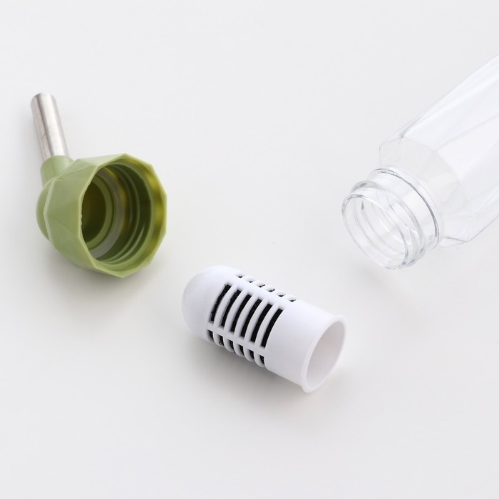 Поилка для грызунов, 80 мл, крепление-пружинка, зелёная Поилка для грызунов, 80 мл, крепление-пружинка, зелёная