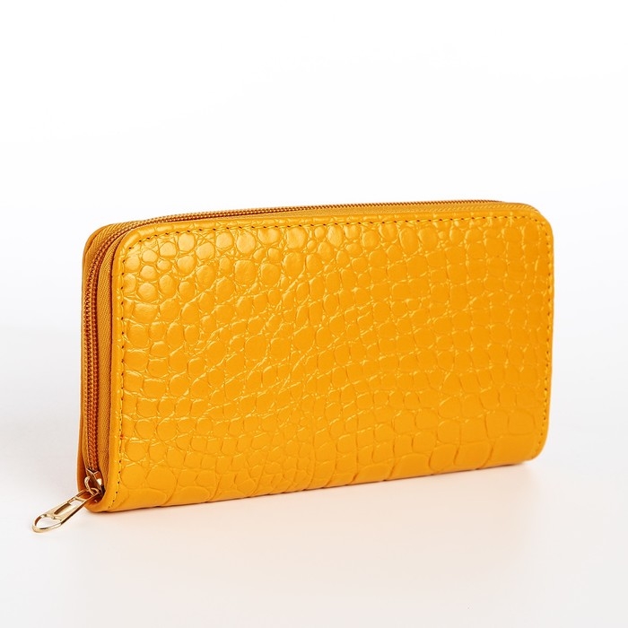 Кошелёк женский на молнии, цвет жёлтый Кошелёк женский на молнии, цвет жёлтый