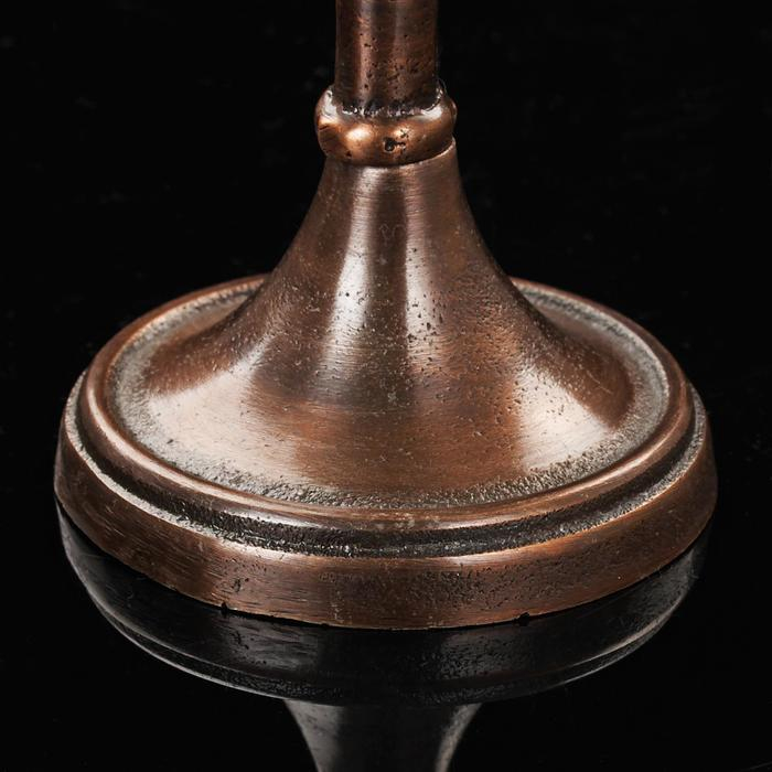 Подсвечник алюминий Подсвечник алюминий "Роман" на 1 свечу 9,5х9,5х24 см