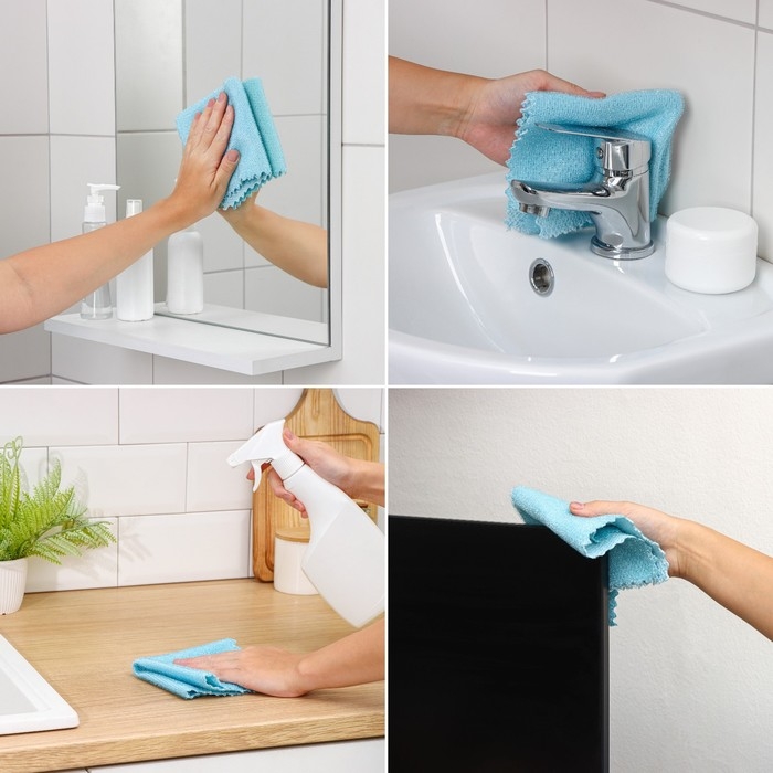 Салфетка микрофибра Raccoon «Зимнее утро», 25×25 см, картонный конверт Салфетка микрофибра Raccoon «Зимнее утро», 25×25 см, картонный конверт