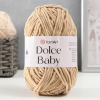 Пряжа "Dolce Baby" 100% микрополиэстер 85м/50 гр (747 бежевый)