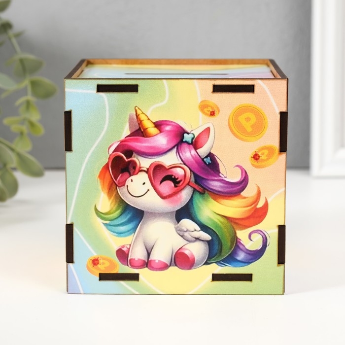 Копилка куб Копилка куб "Коплю на сказку" 10х10х10 см