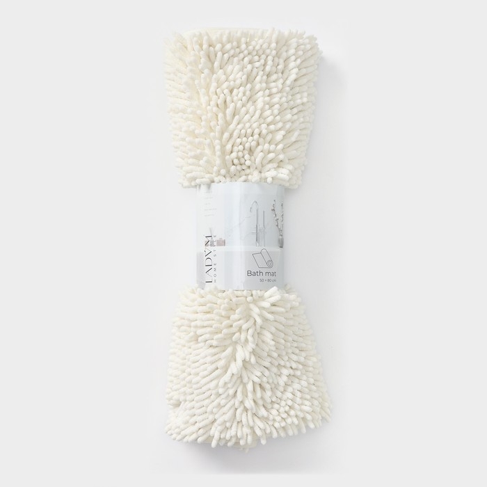 Коврик для дома LaDо́m, букли, плотность 1400 г, 50×80 см, цвет белый Коврик для дома LaDо́m, букли, плотность 1400 г, 50×80 см, цвет белый