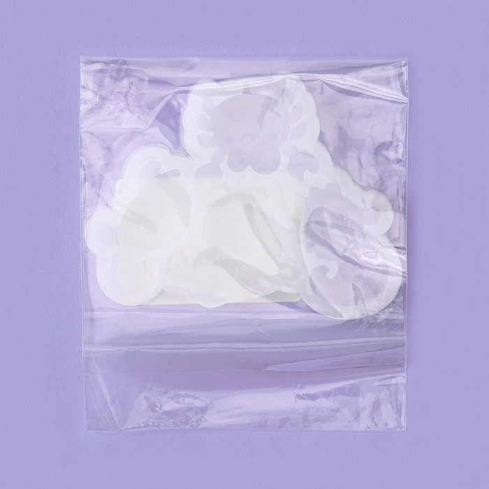 Силиконовый молд для леденцов и шоколада «Морской мир», 9,8×7,5×1 см, цвет прозрачный Силиконовый молд для леденцов и шоколада «Морской мир», 9,8×7,5×1 см, цвет прозрачный