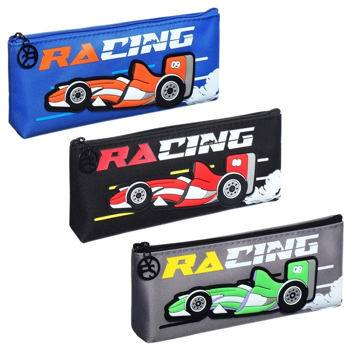 Пенал школьный на молнии Пенал школьный на молнии "Машина", микс